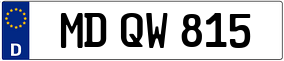 Trailer License Plate